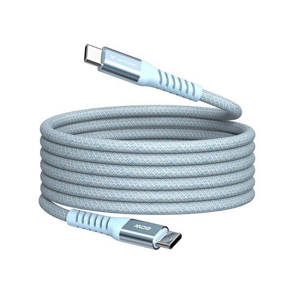 Verbatim VERBATIM Sync N Charge USB C-USB C 60W Magnetic 1.2m Blue