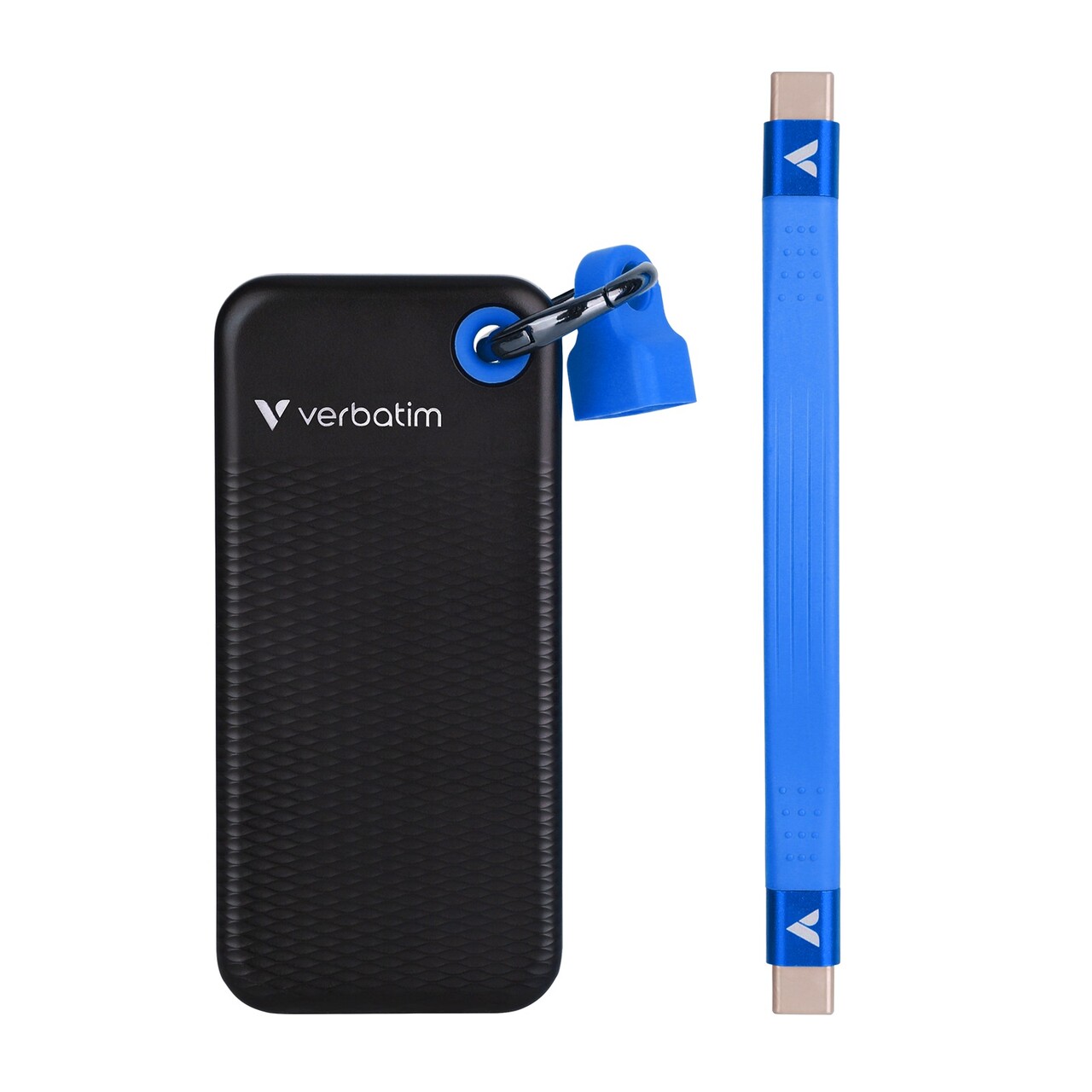 USB Verbatim USB 3.2 Gen 2 256GB Pocket SSD, Sort/Blå
