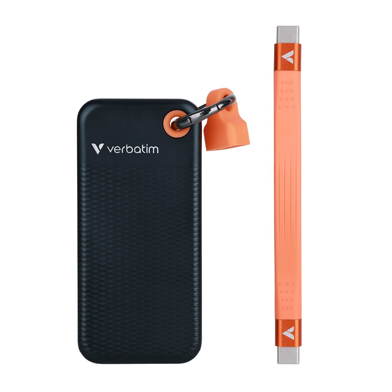 SSD - Verbatim Pocket 2TB - USB 3.2 Gen 2 - Sort/Orange