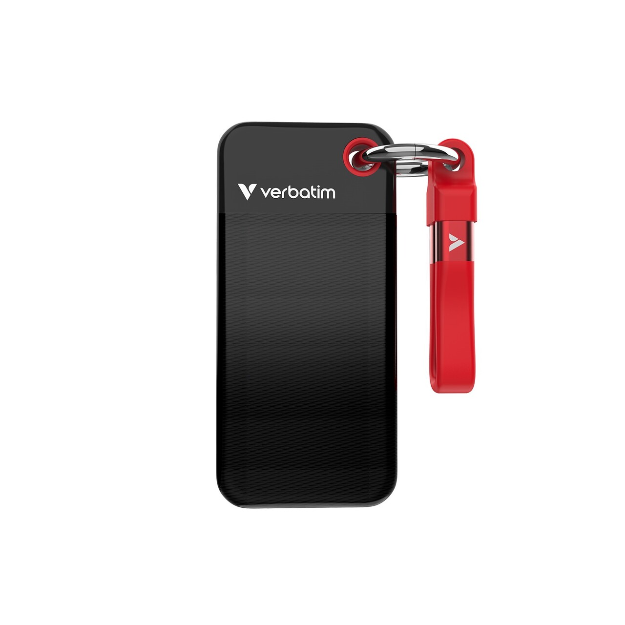 USB Verbatim USB 3.2 Gen 2 512GB Pocket SSD, Sort/Rød