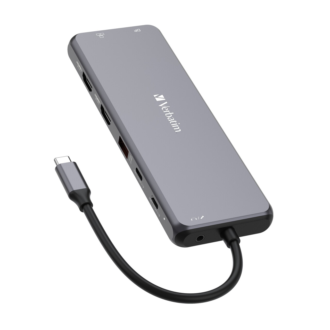 Verbatim, USB-C Pro Multiport Hub, 13 Porte - Grå