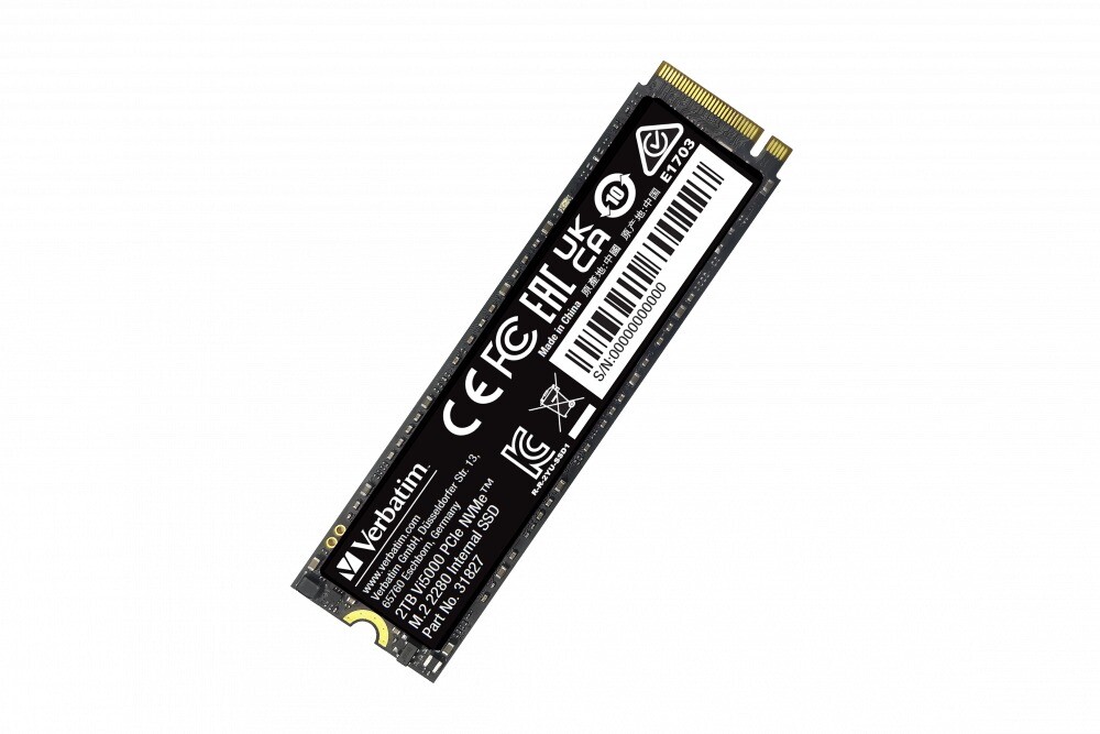SSD harddisk, Verbatim, Vi5000 Internal PCIe NVMe M.2 SSD, 2 TB