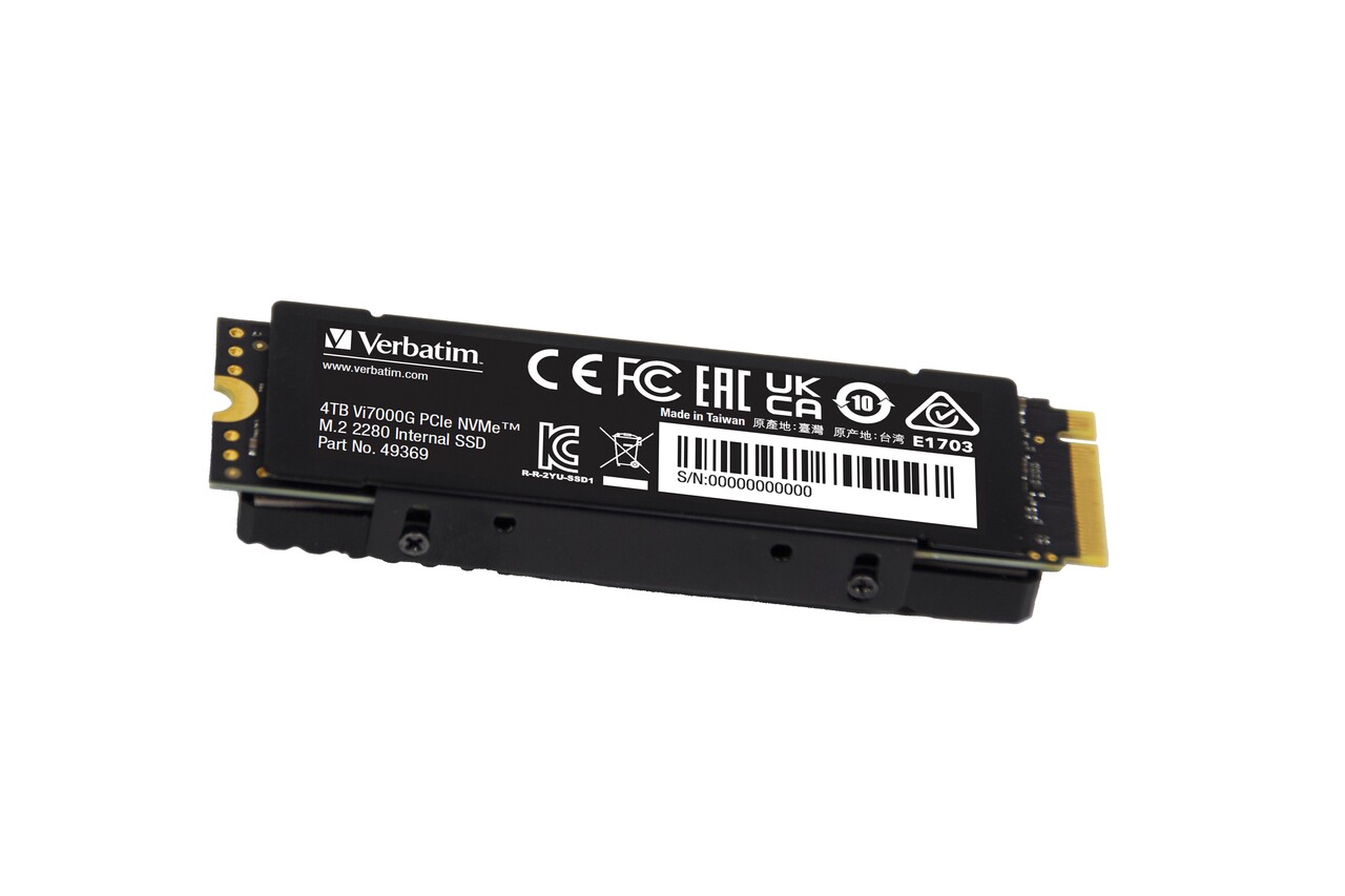 SSD harddisk, Verbatim Vi7000G PCIe4 NVMe M.2 SSD 4TB