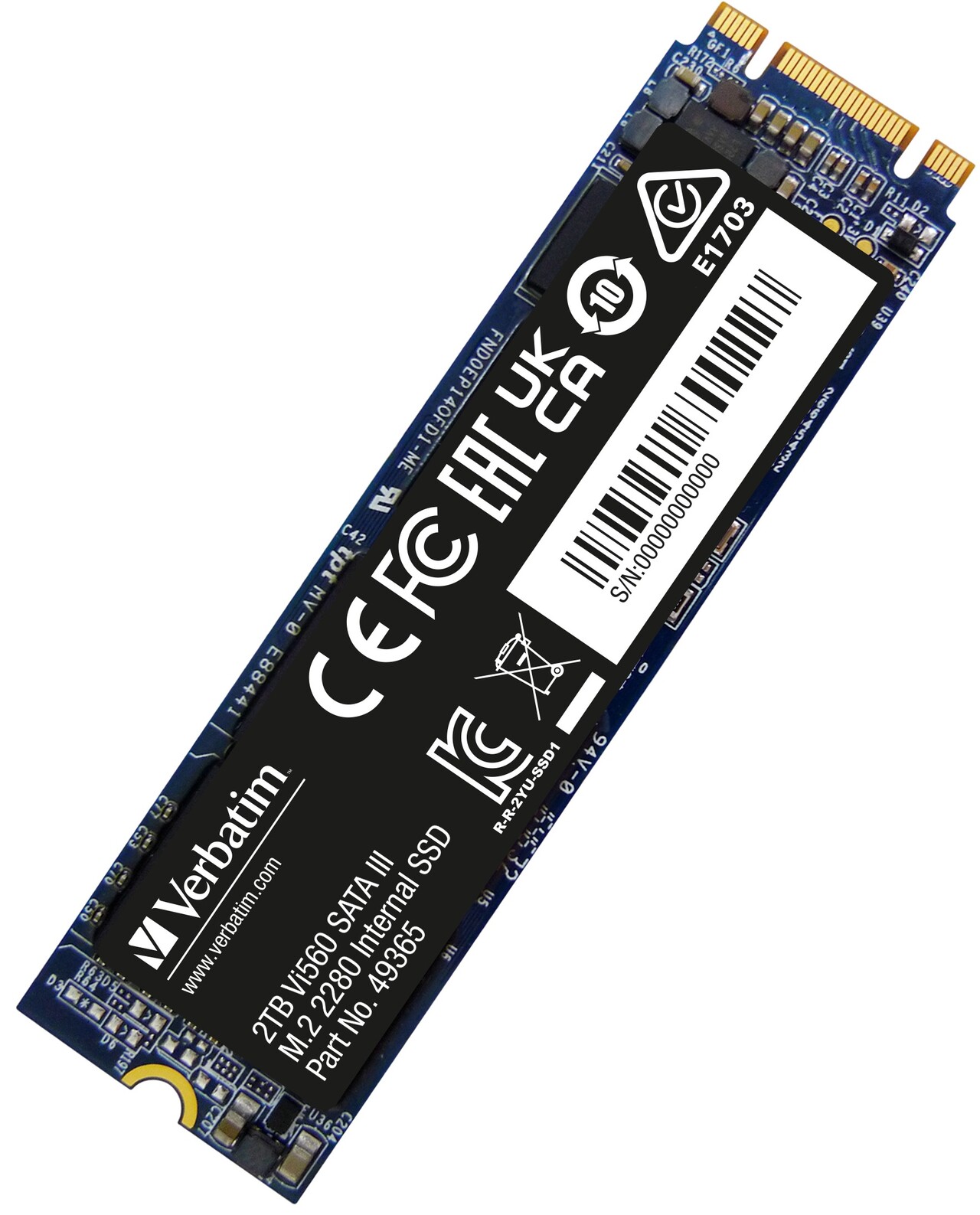 SSD harddisk, Verbatim, Vi560 Internal SATA III M.2 SSD, 2 TB