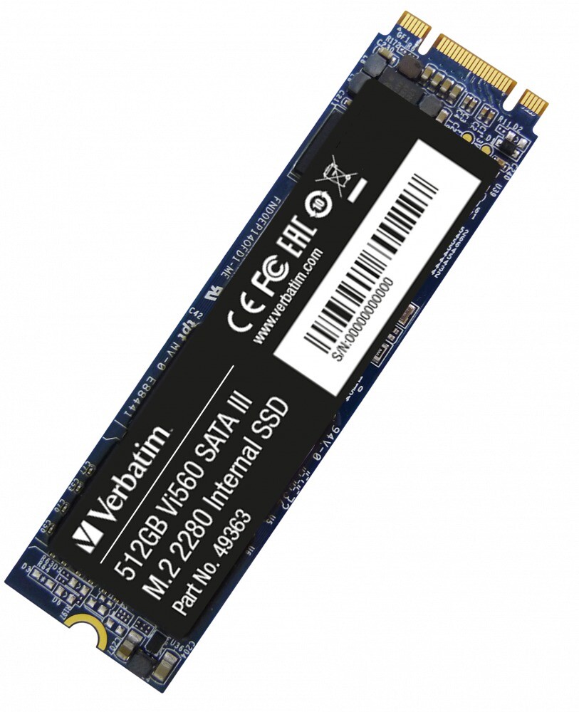 SSD harddisk, Verbatim, Vi560 Internal SATA III M.2 SSD, 512 GB