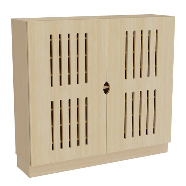 Madrasskab - Viken - Birk - 1260x340x1160 mm - Plads til 8 madrasser
