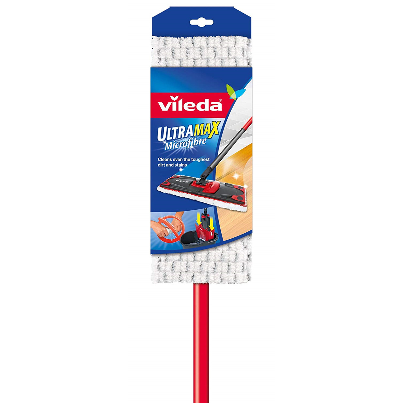 Fladmoppe Vileda Ultra Max komplet m. moppe, fremføre og teleskopskaft