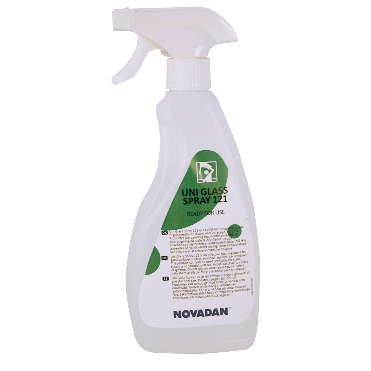 Glasrens - Novadan Uni 121 Glass Spray - universal vinduesrens - 750 ml