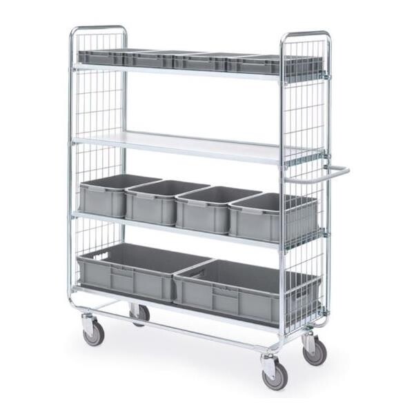 Vogn - 4 hylder - 1585x460x1380 mm