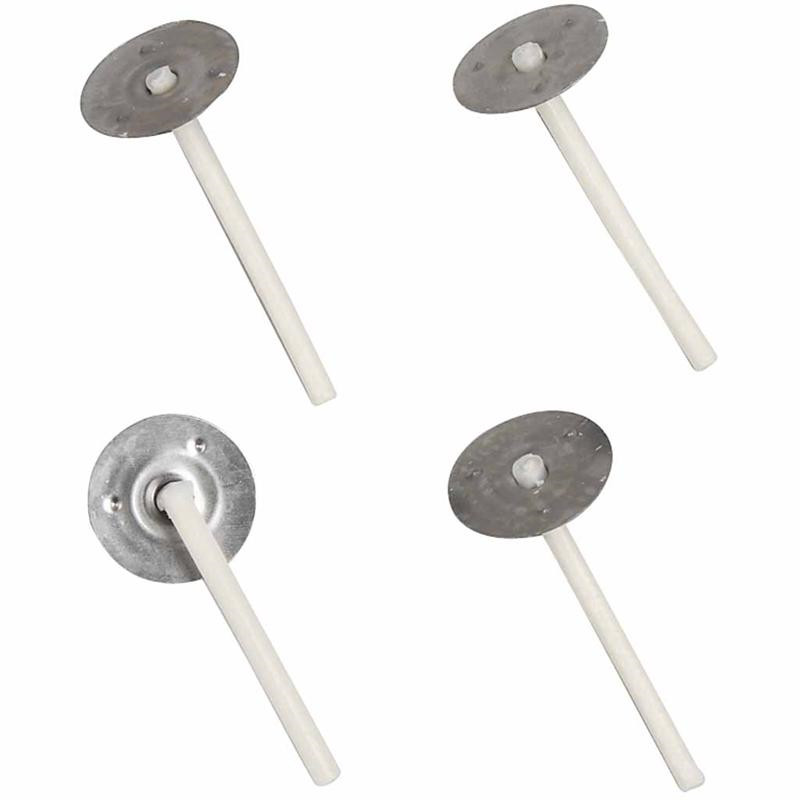 Stearinlys væge - vokset - 2 mm x 35 mm | 100 stk