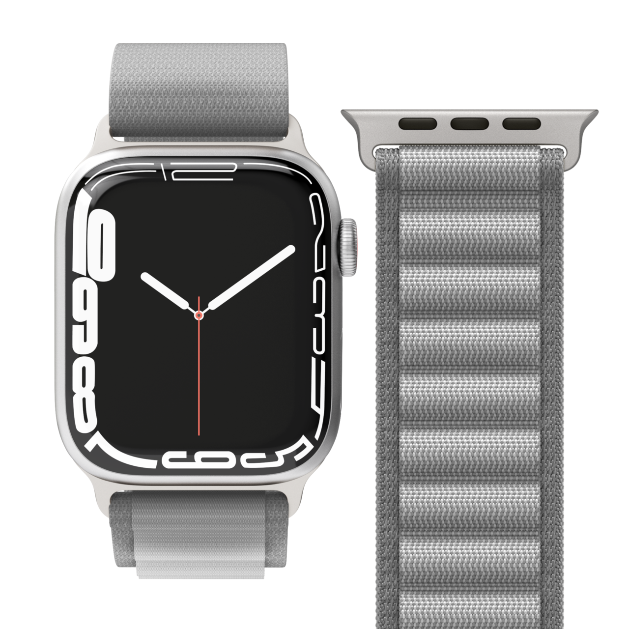 Rem til Apple Watch Vonmählen Action Loop Case 2 Band One 42/44/45/49 mm, Light Gray