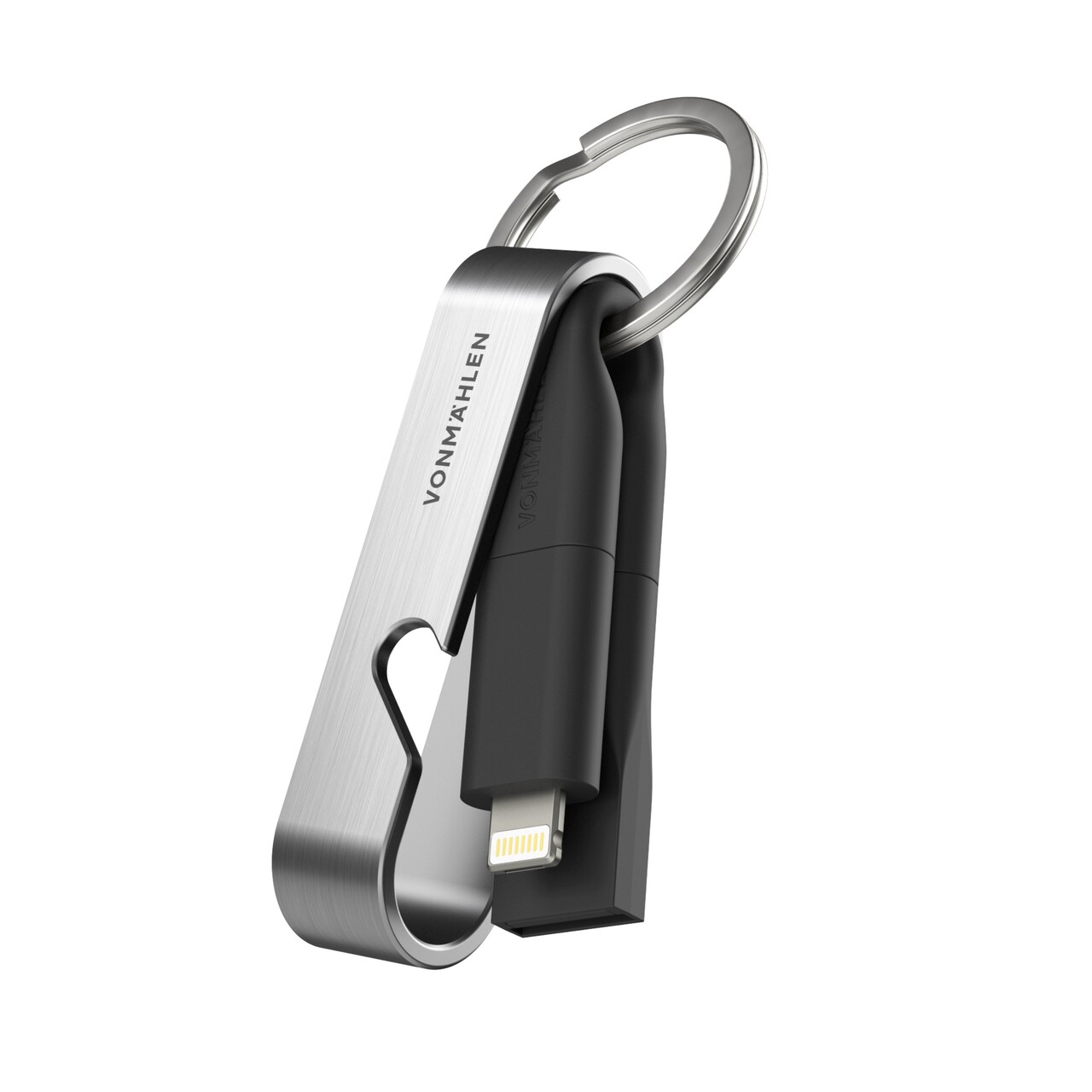 Opladerkabel - Vonmählen High Six 6-i-1 - Sort/Sølv - USB-A/USB-C/Lightning/Micro-USB