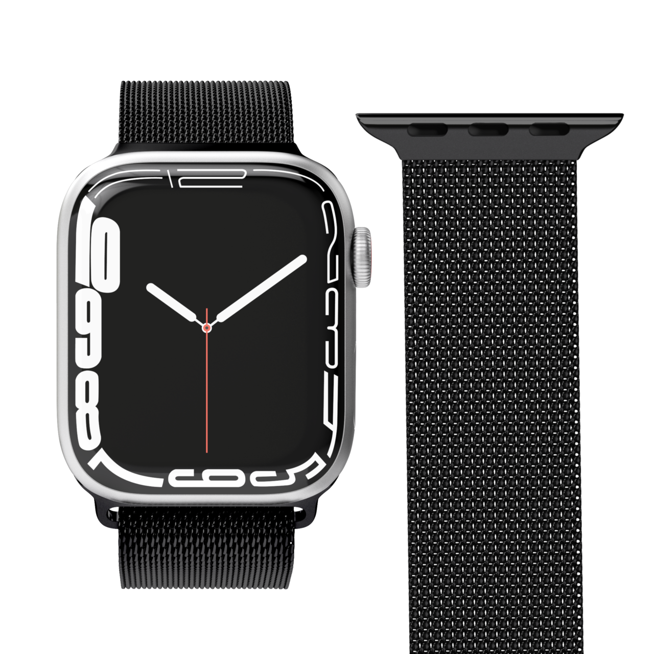 Rem til Apple Watch Vonmählen Milanese Loop Case 1 Band One 38/40/41 mm sort