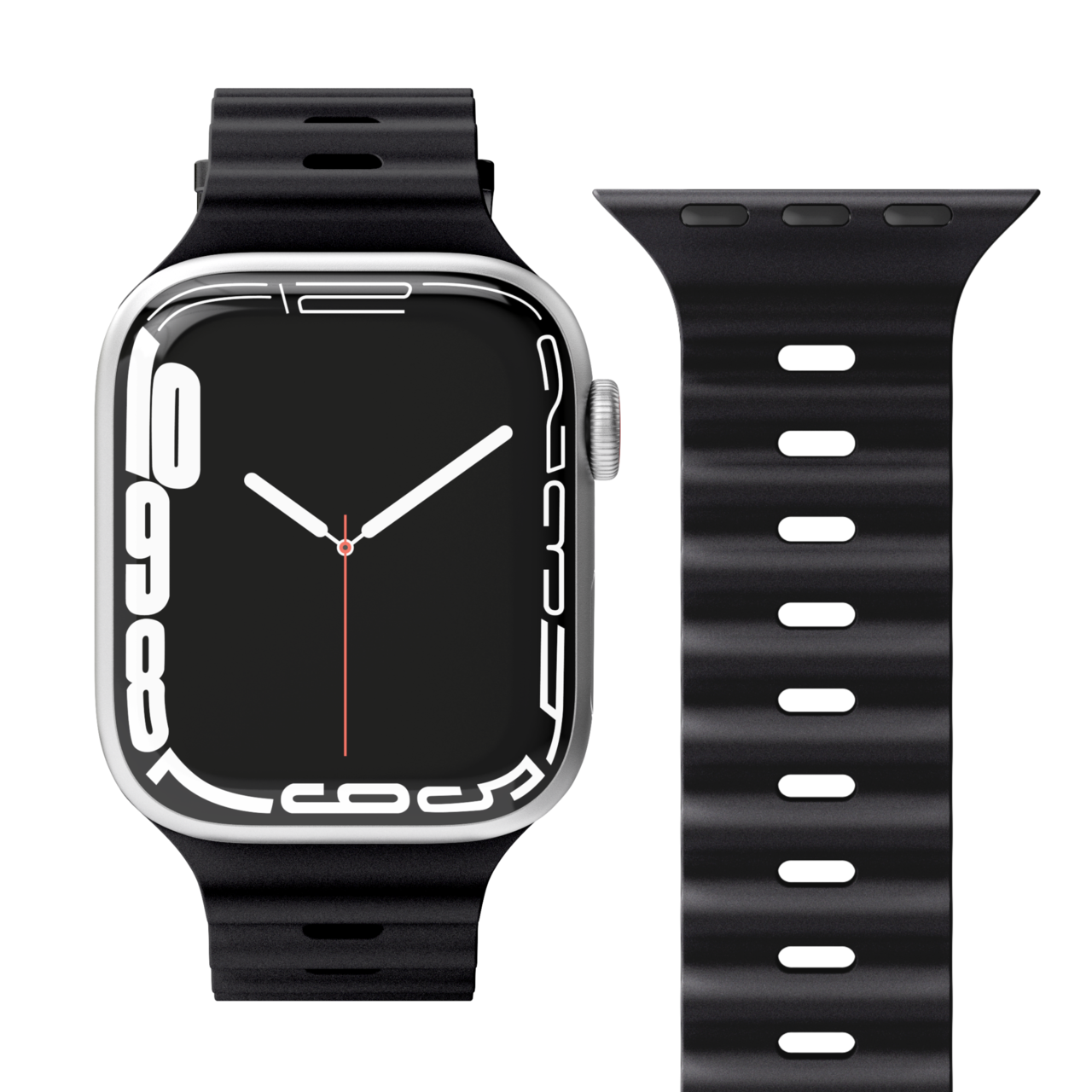 Rem til Apple Watch Vonmählen Ocean Band Case 1 Band One 38/40/41 mm sort