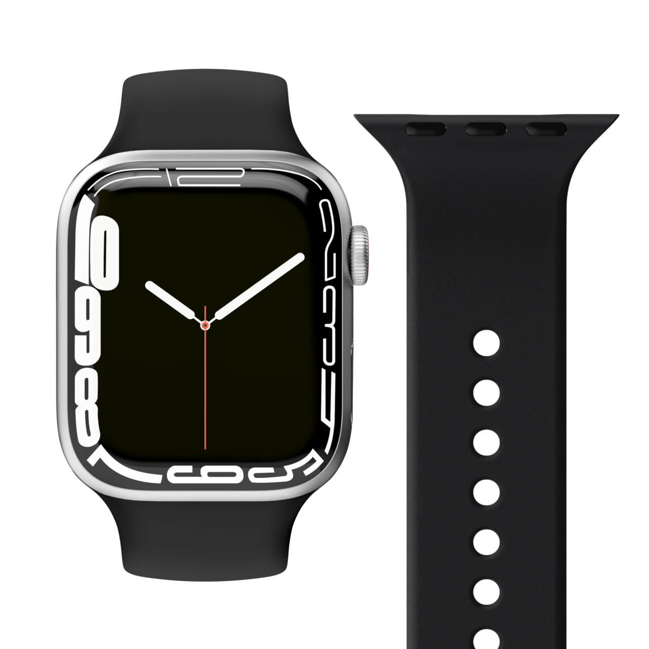 Silikone rem til Apple Watch Vonmählen 38/40/41 mm sort