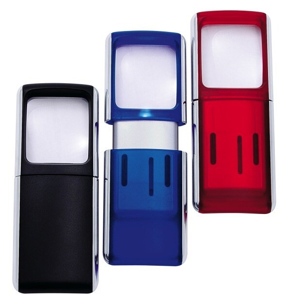 15 stk. Forstørrelsesglas med LED-belysning WEDO ass. - Køb minimum 15 stk.