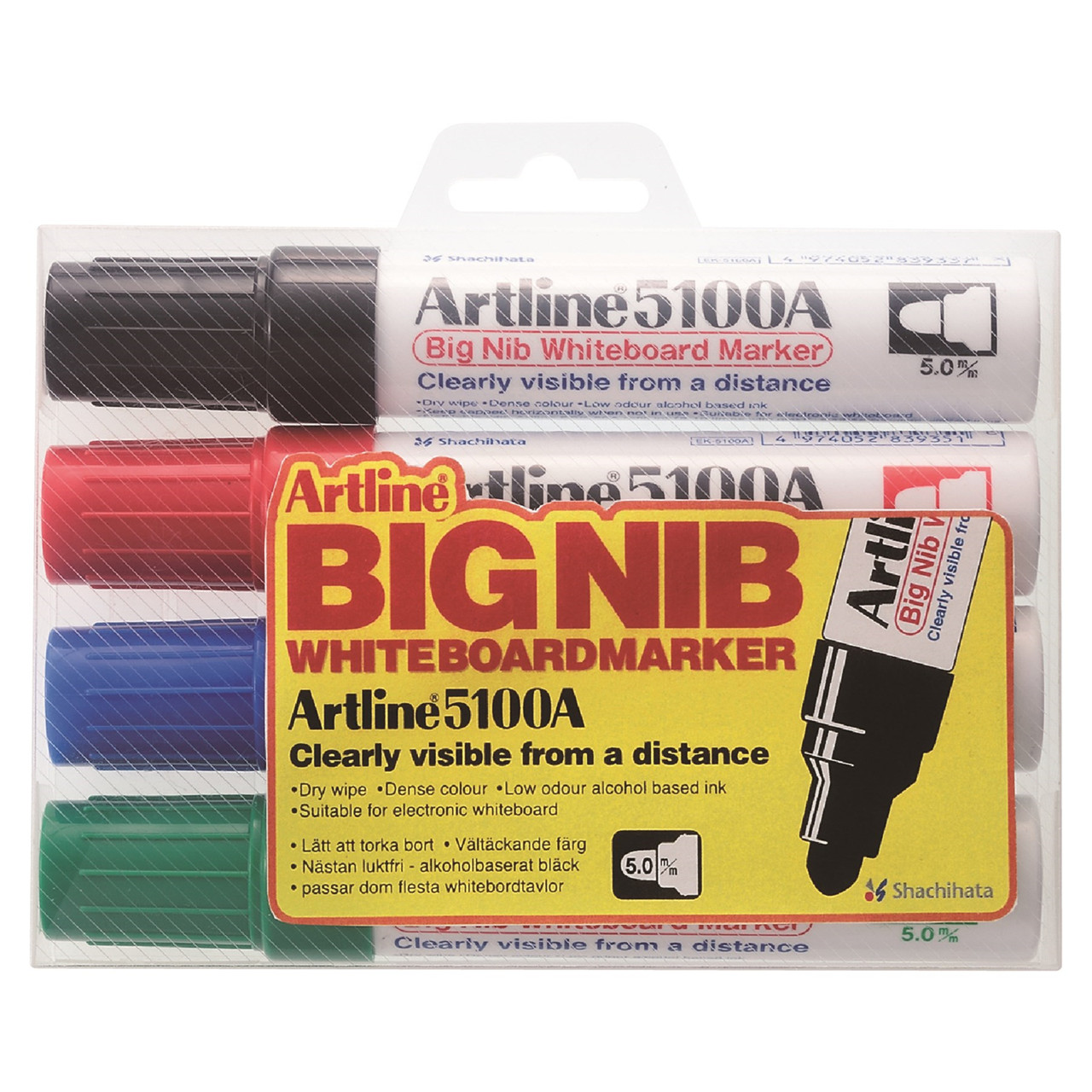 Whiteboard Marker Artline 5100A BIG 4-sæt