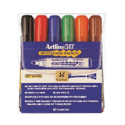 Whiteboard Marker Artline 517 6-sæt