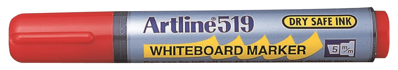 12 stk. Whiteboard Marker Artline 519 rød - Køb minimum 12 stk.