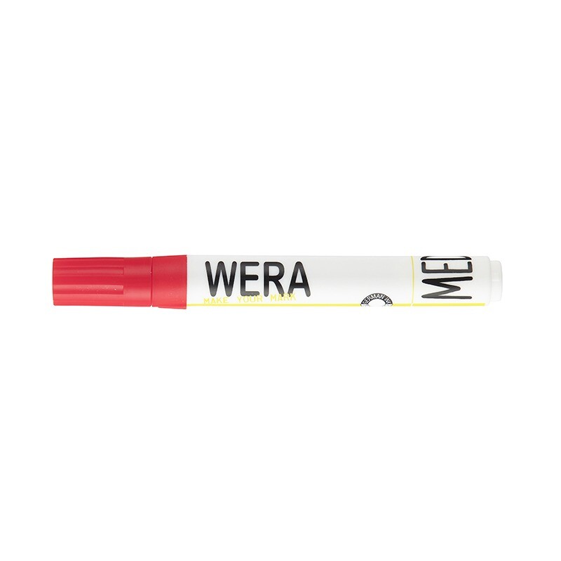 Whiteboardmarker WERA rød - rund 1-3mm - 12 stk