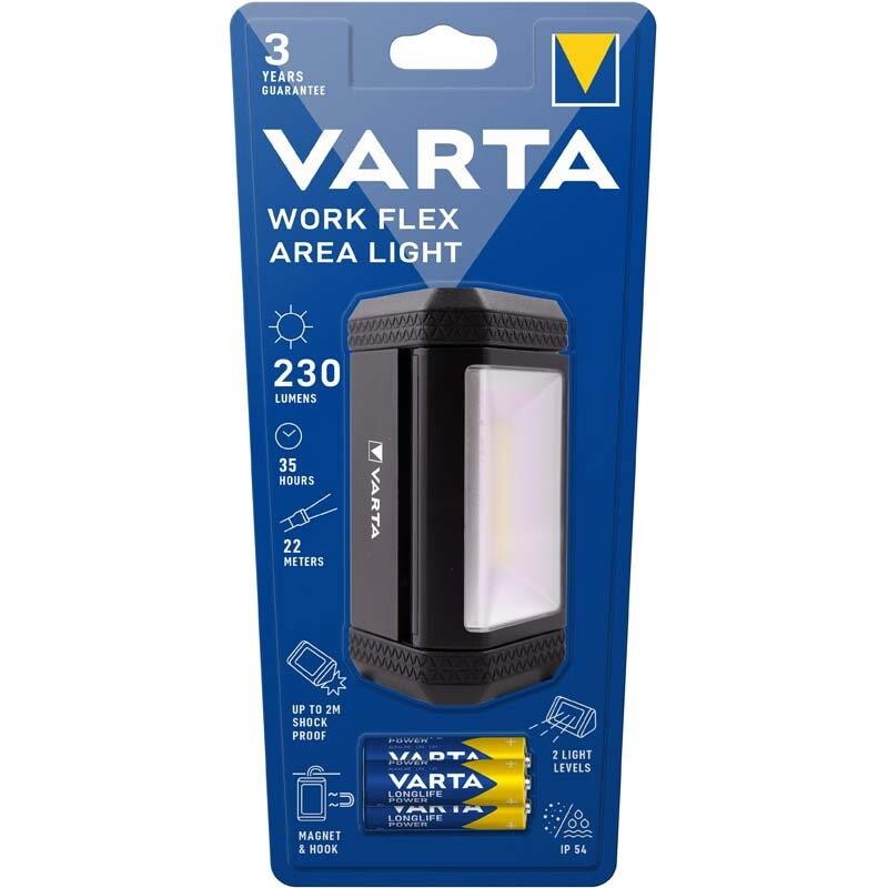 Arbejdslampe Varta Work Flex - sort