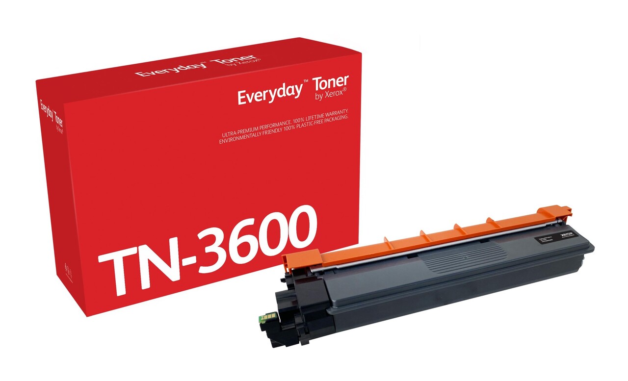 Xerox Everyday Black Toner Brother TN3600, Standard Capacity