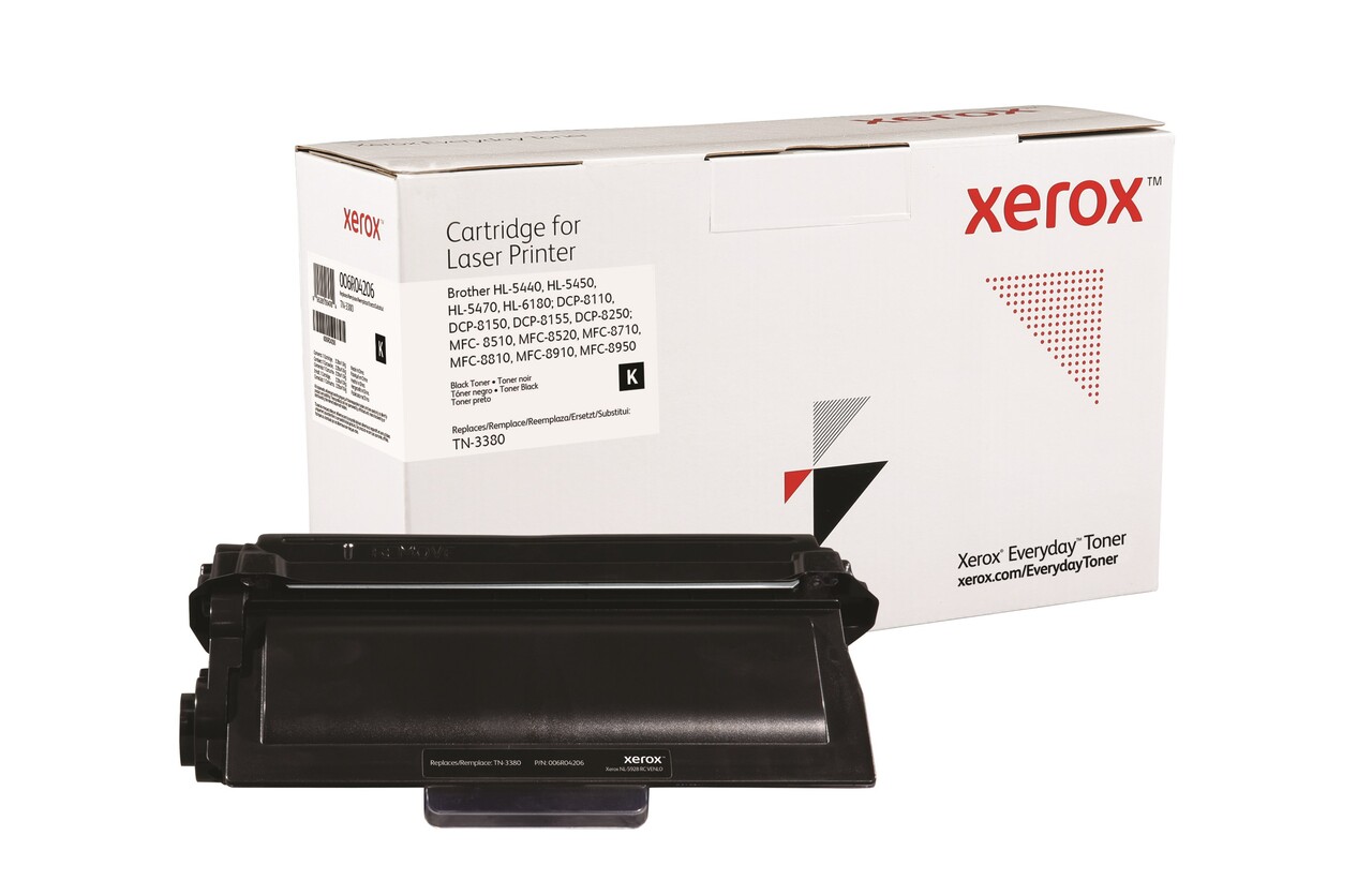 Xerox Everyday Toner Brother TN-3380, Lasertoner, Sort, 8000 sider