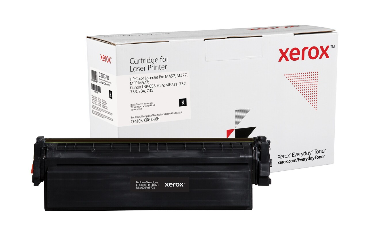 Xerox Everyday Toner High Yield HP 410X, Lasertoner, Sort, 6500 sider