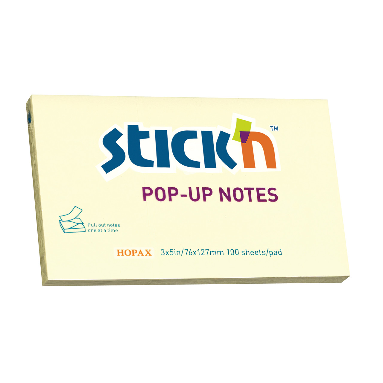 Post it notes Stick'N Z-notes gul 76x127mm - 12 blokke á 100 blade