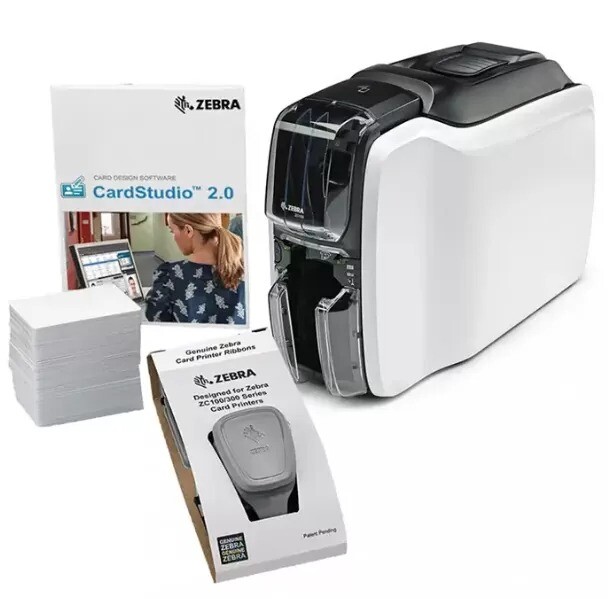 Kortprinter Zebra ZC100 printer Kit, single sided, 12 dots/mm (300 dpi)