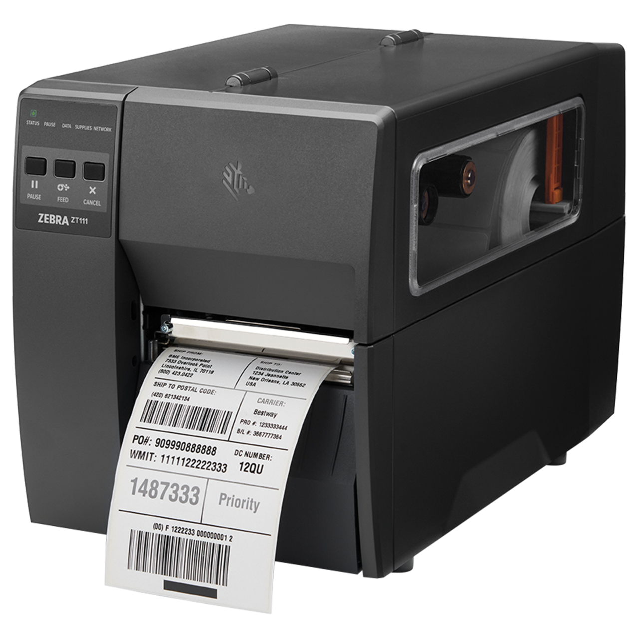 Fragtlabel printer, Zebra ZT111, 8 dots/mm EPL/ZPL/USB/RS232/BT(BLE)/Ethernet