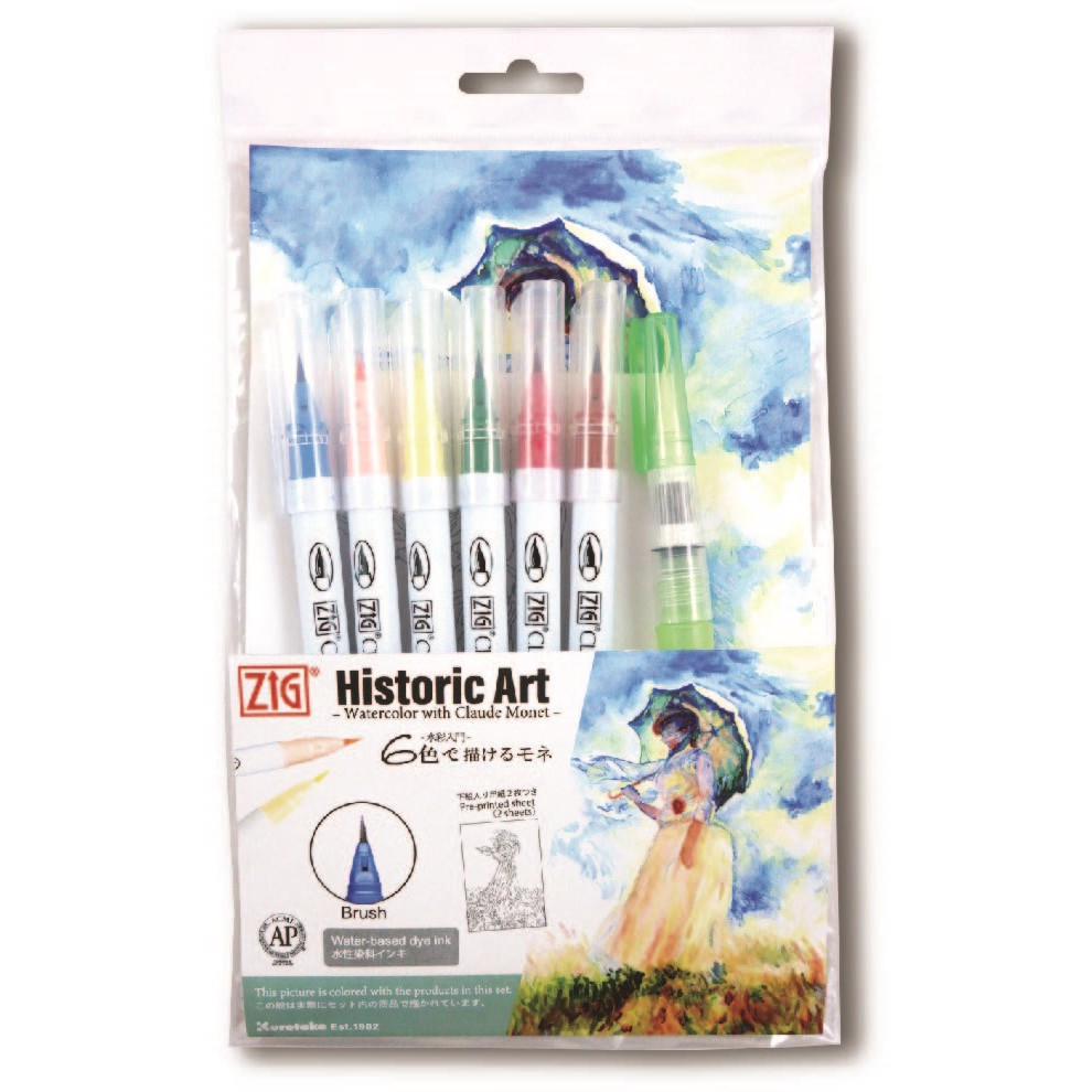 5 stk. Akvarel sæt - ZIG Clean Color Real Brush Special Set