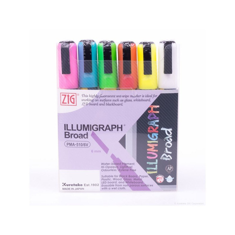 ZIG Illumigraph B 6 mm 6/wallet