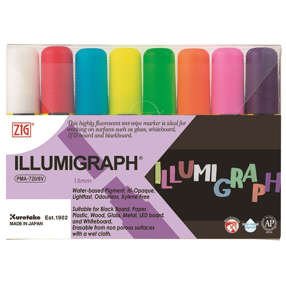 ZIG Illumigraph B&B 15mm 8/set