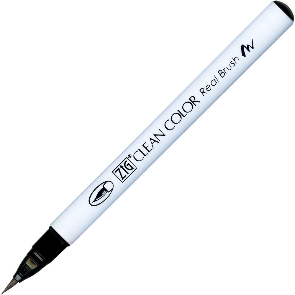 6 stk. Zig Clean Color Pensel Pen 010 fl. Sort