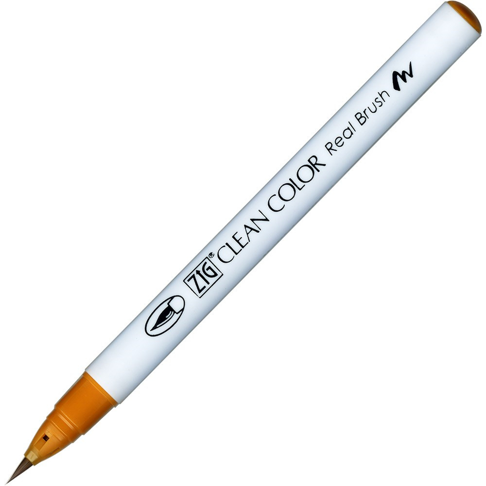 6 stk. Zig Clean Color Pensel Pen 061 fl. Lysebrun
