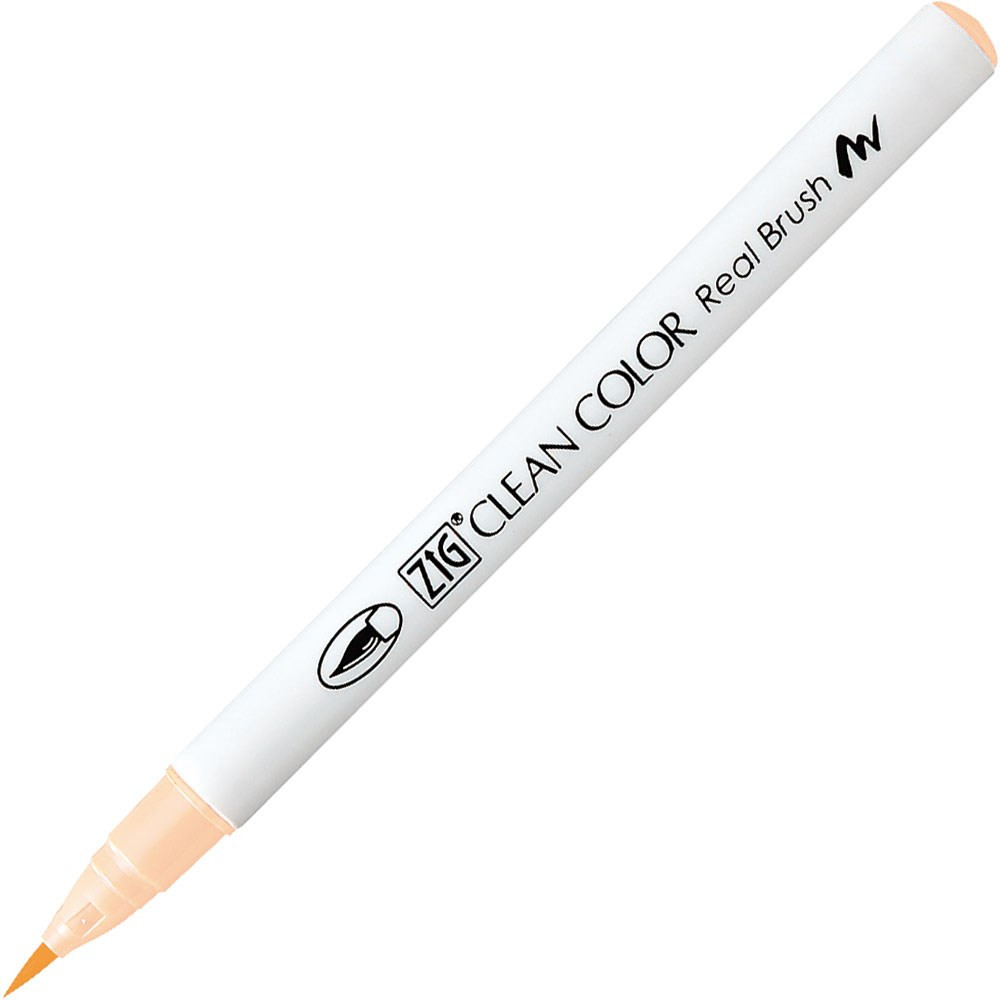 6 stk. ZIG Zig Clean Color Pensel Pen 076 Medium Beige