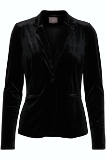 ICHI KATE BL VELOUR BLAZER 20105200