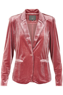 ICHI KATE BL VELOUR BLAZER 20105200 R