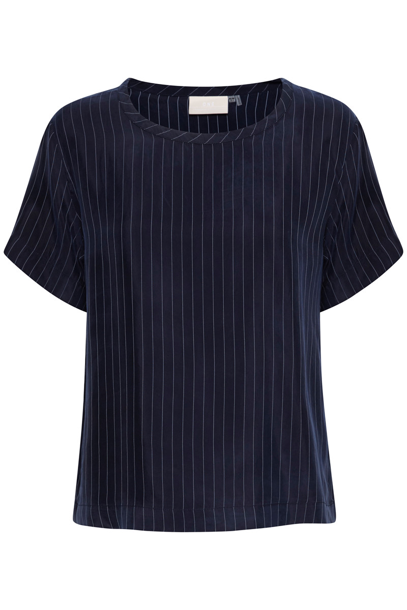 KAREN BY SIMONSEN KATITOKB BLOUSE 10102375 (Night Sky Striped 40549, 38)