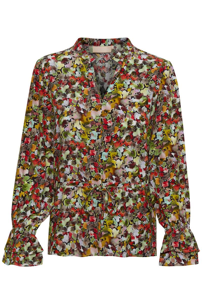 KAREN BY SIMONSEN POPPYKB BLOUSE 10102785 (Chili Allover Print 40369, 34)