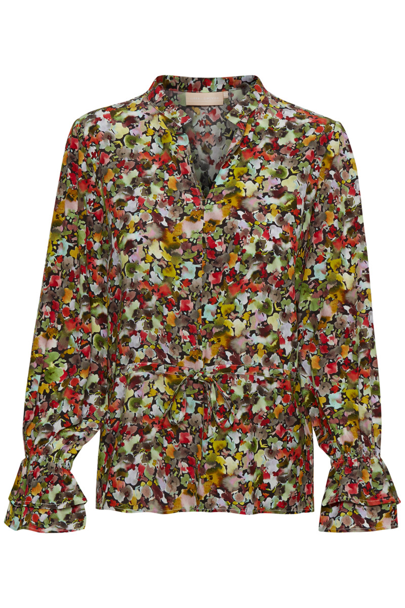 KAREN BY SIMONSEN POPPYKB BLUSE 10102785 (Chili Allover Print 40369, 34)