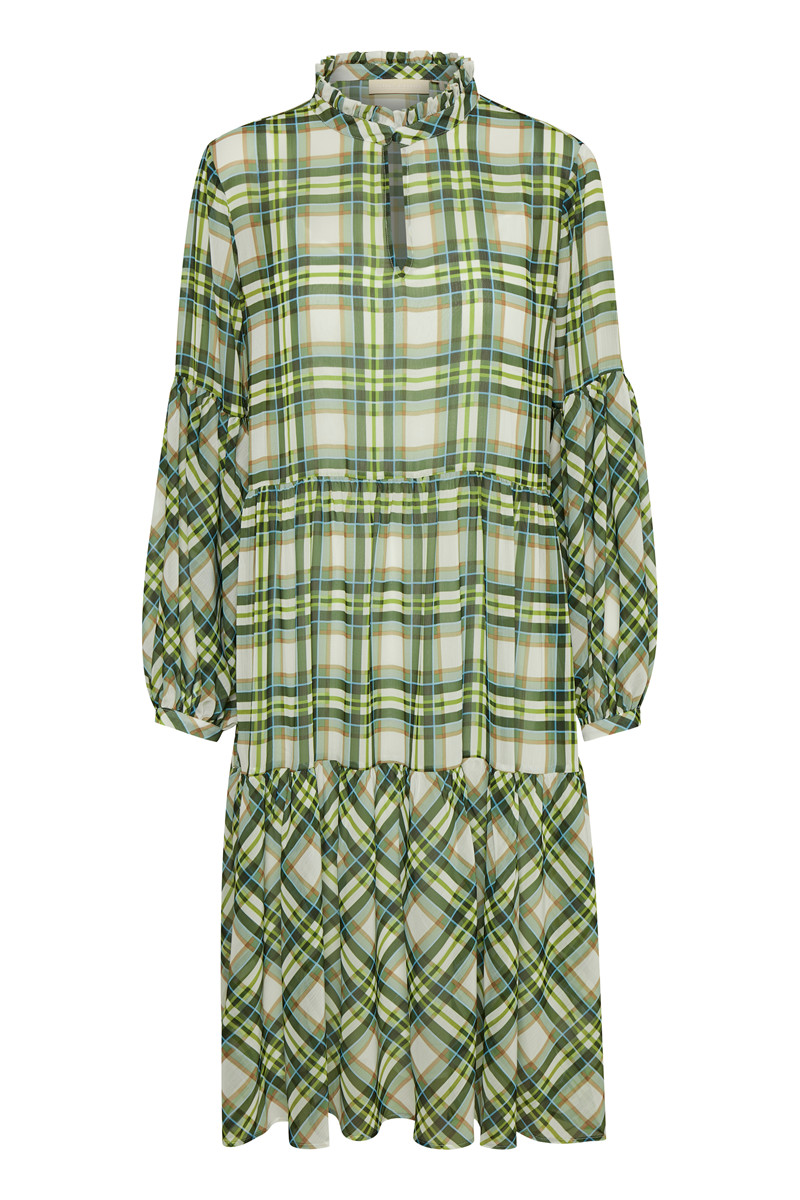 KAREN BY SIMONSEN CHEKKA DRESS 10102798 (Celadon Allover 40290, 36)