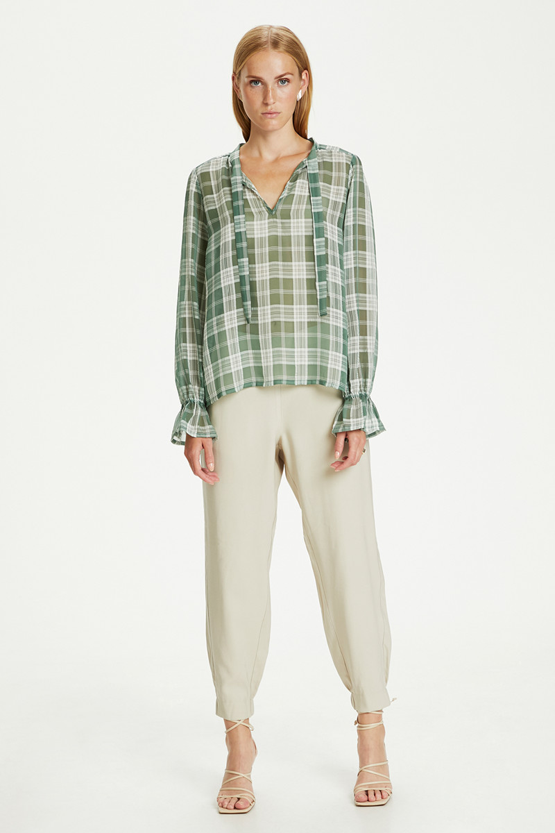 KAREN BY SIMONSEN GREEN BLOUSE 10103472 176212 (Sea Spray, 44)