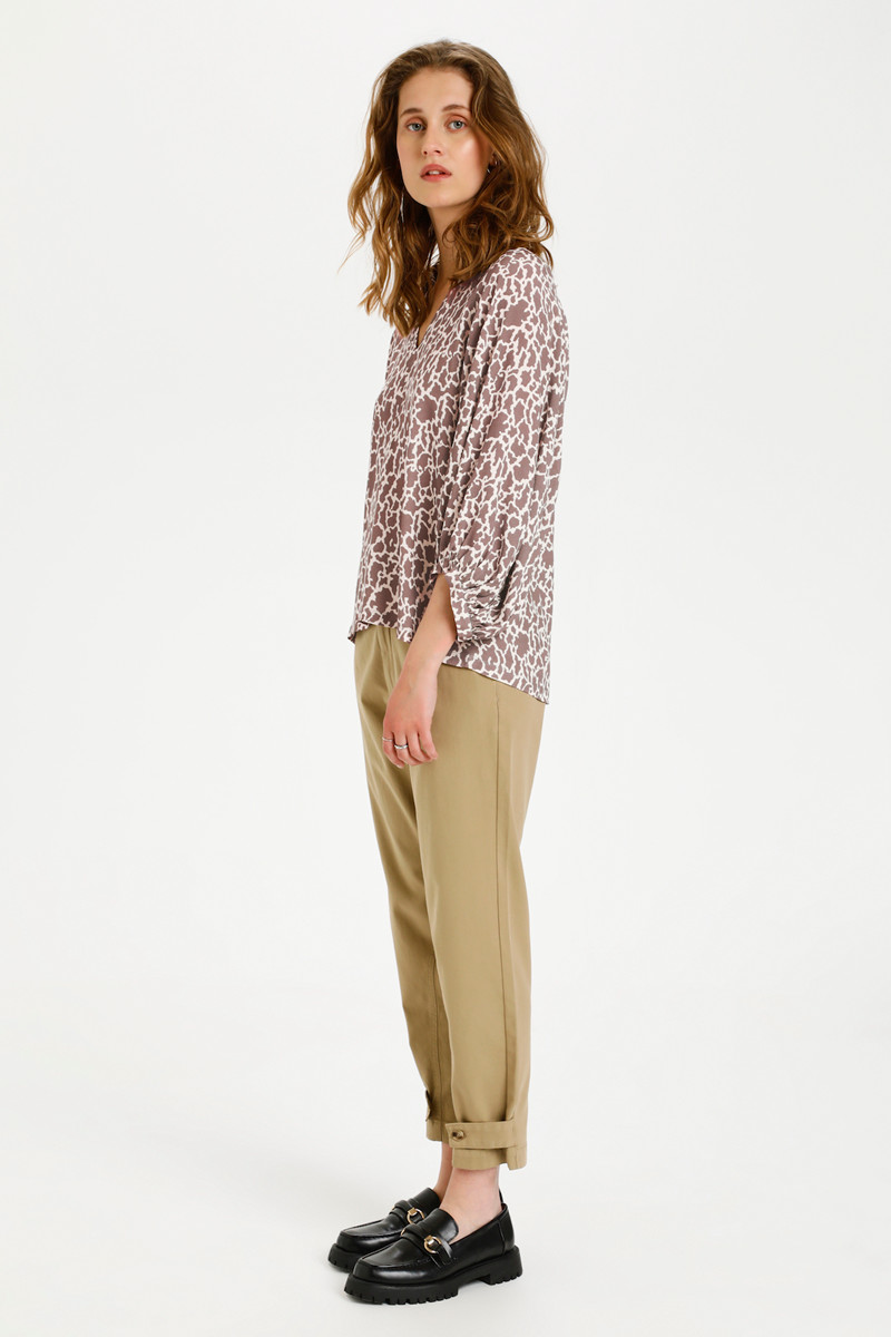 KAREN BY SIMONSEN ALMAKB BLOUSE 10103705 102275 (Giraffe Taupe, 36)