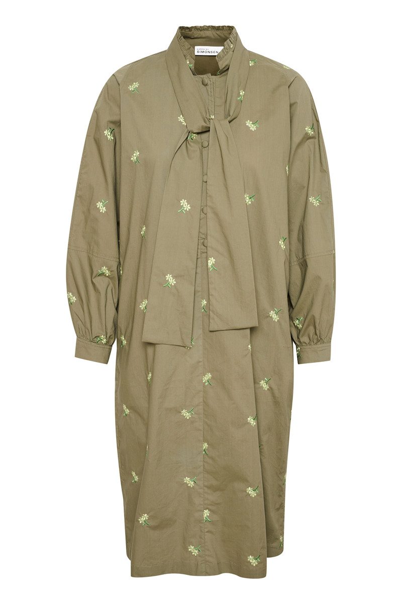 KAREN BY SIMONSEN BEAKB DRESS 10103826 170517 (Dusky Green, 40)