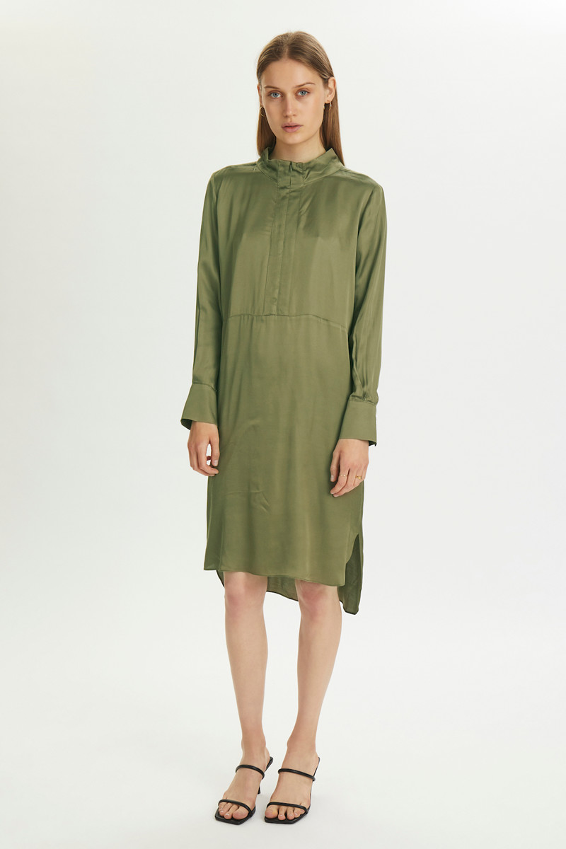 KAREN BY SIMONSEN BOUNTIKB DRESS 10103833 170517 (Dusky Green, 38)