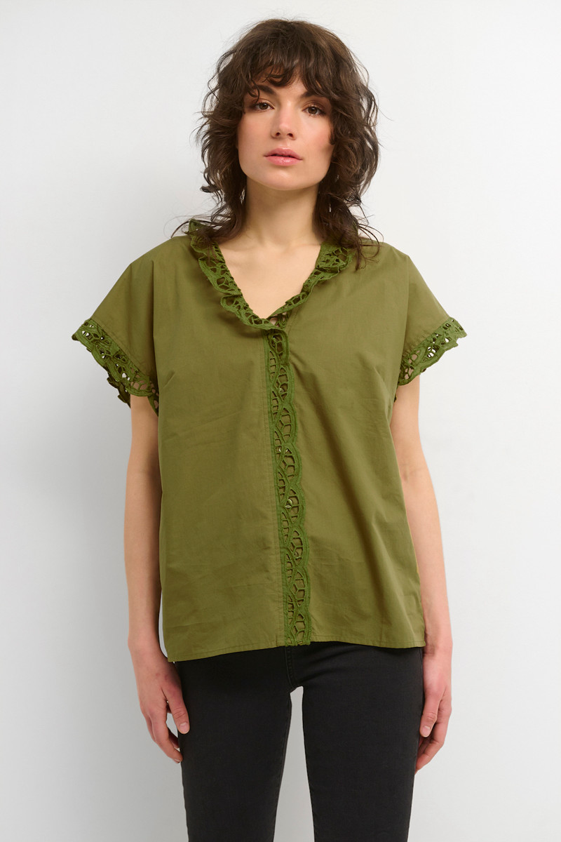 KAREN BY SIMONSEN CALIOPEKB BLOUSE 10103864 170627 (Dried Herb, 42)