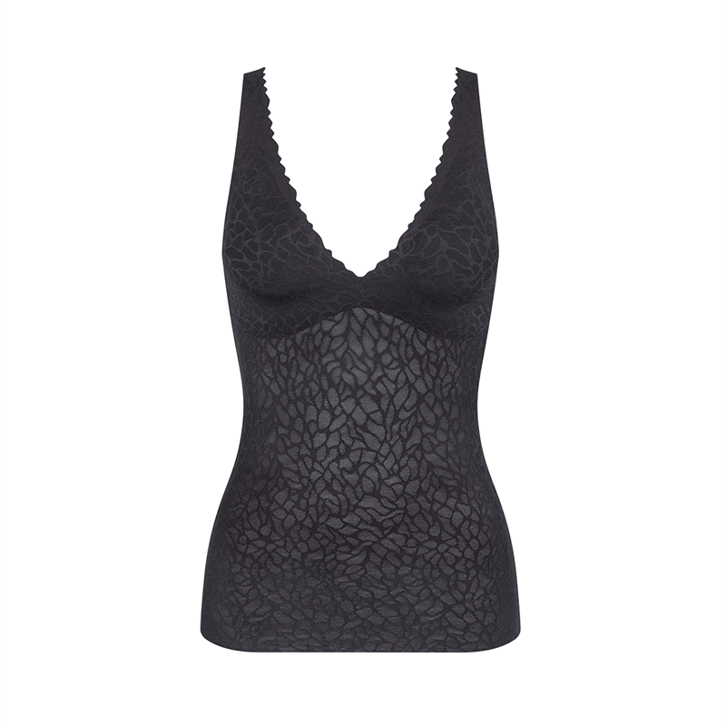 SLOGGI ZERO FEEL LACE 2.0 BH SHIRT 10211285 0004 (Black, XL)
