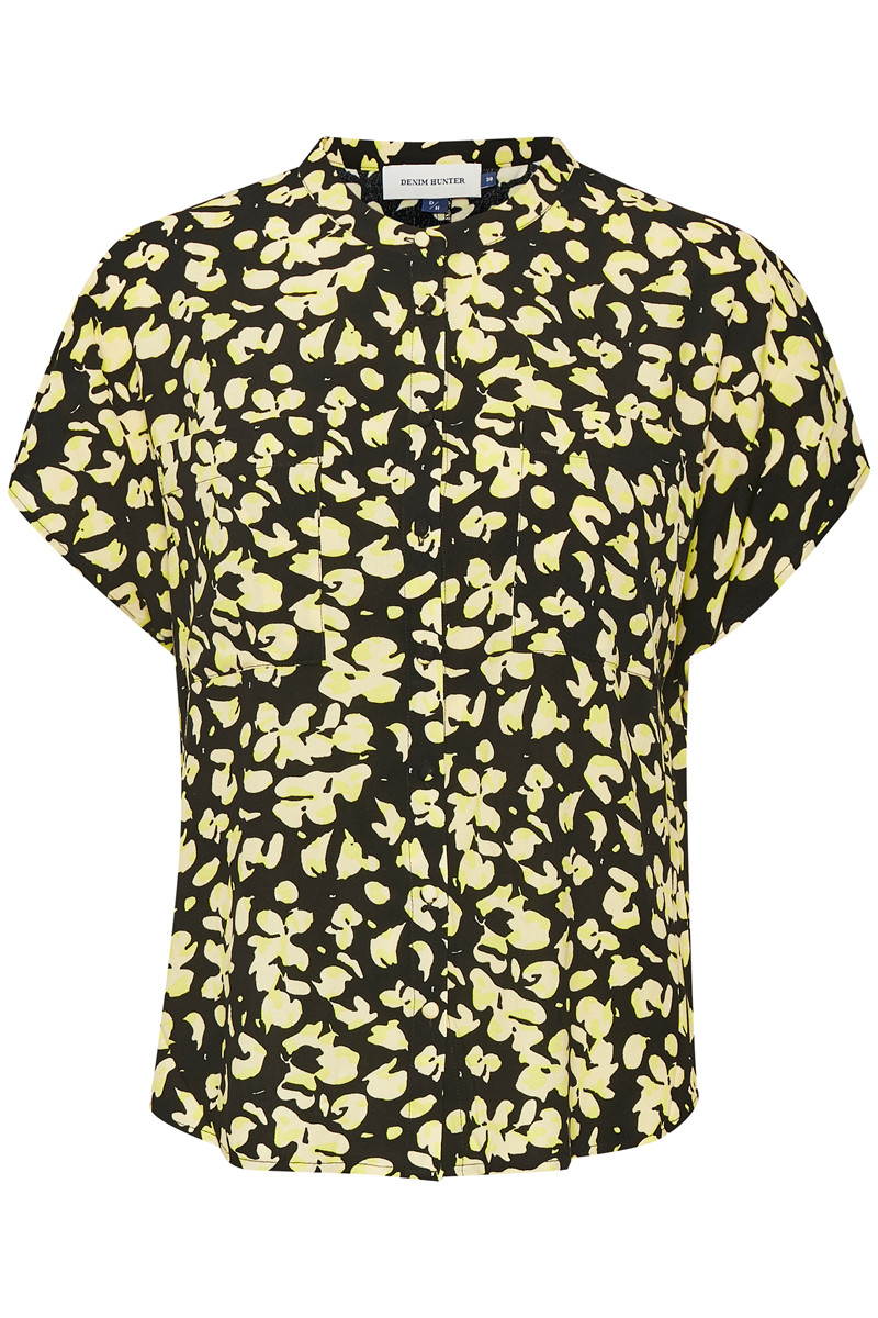 DENIM HUNTER FELICIA SINE SKJORTE 10702870 36000 (Black Yellow Print, 38)